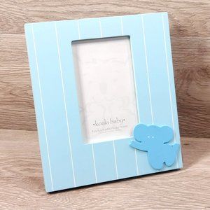 Koala Baby Elephant Picture Frame Photo Display Kids Room Décor Blue Pastel 3x5
